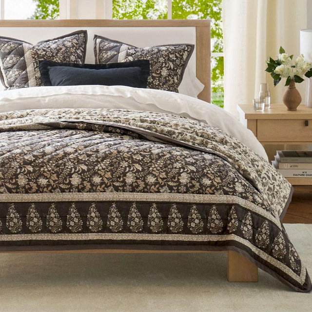 Bette Handcrafted Reversible Quilt, King/Cal. King, Neutral