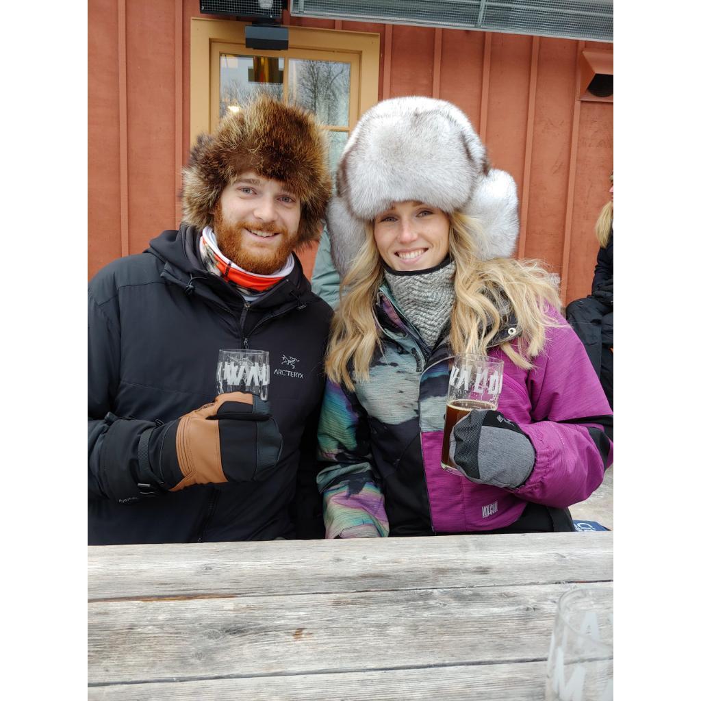 New Years 2020: Covid forced everyone to be resourceful. Nothing like donning your finest fur and snow suit to sit on a patio at -15 below!