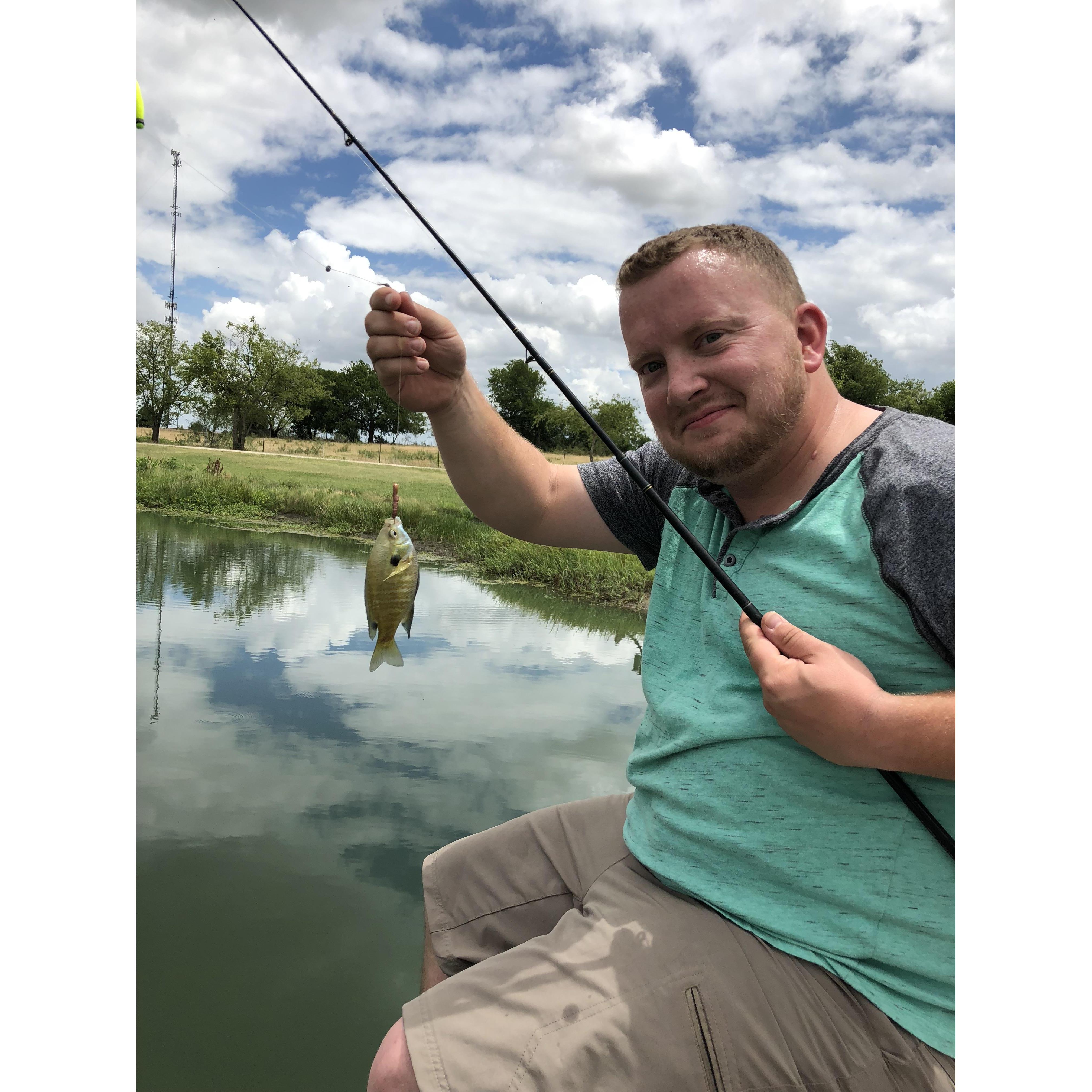 I love fishing.