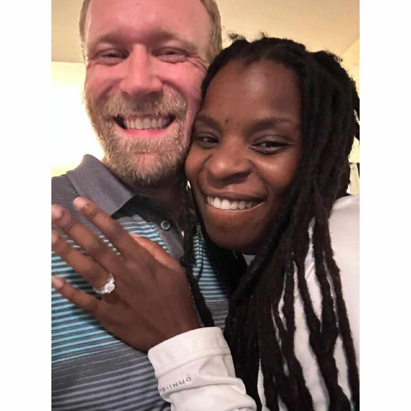 The day he proposed. Nothing can remove this smile from my face or the warmth from my heart