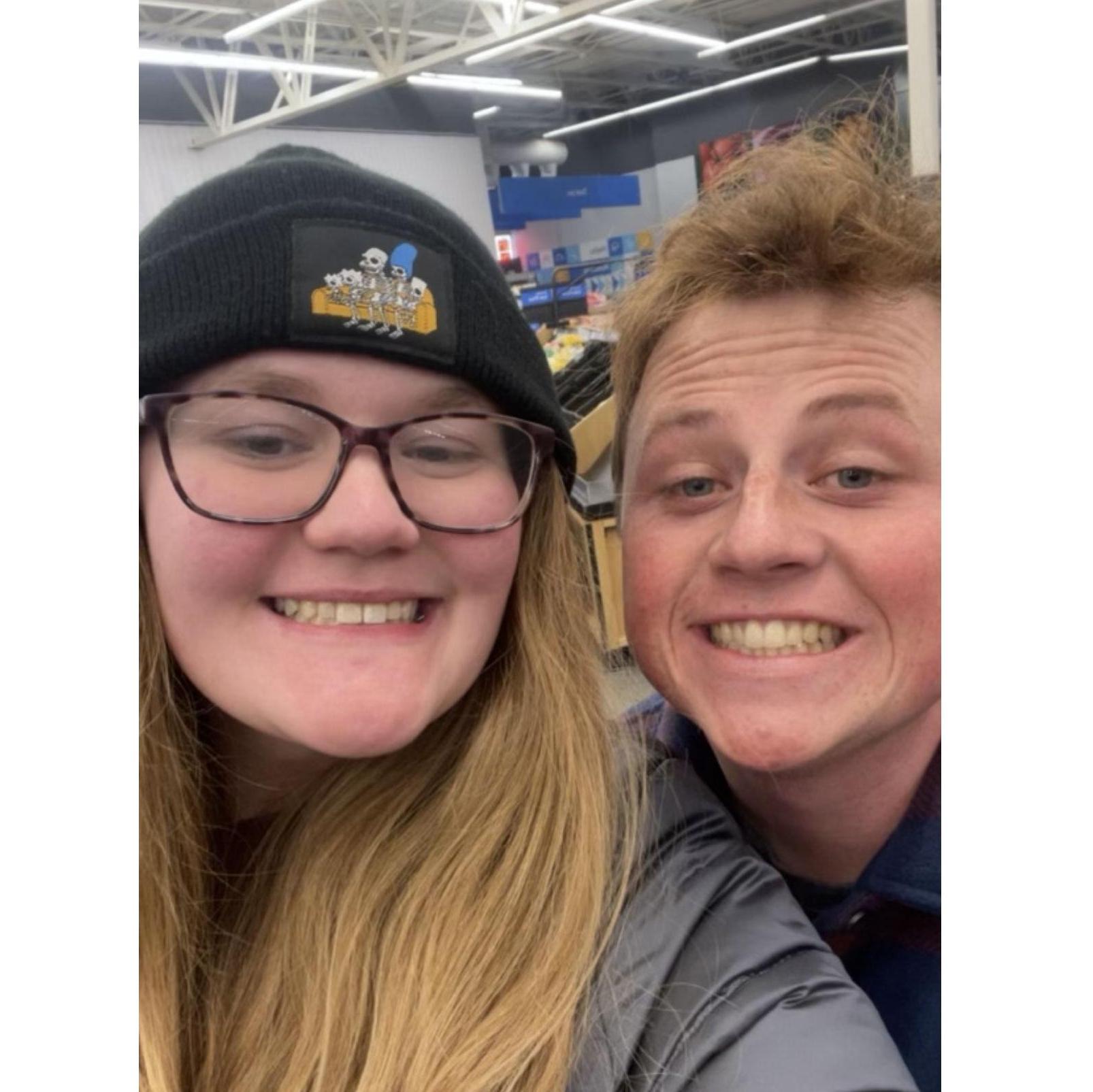 Jack and Bailey's first shopping trip as a couple.