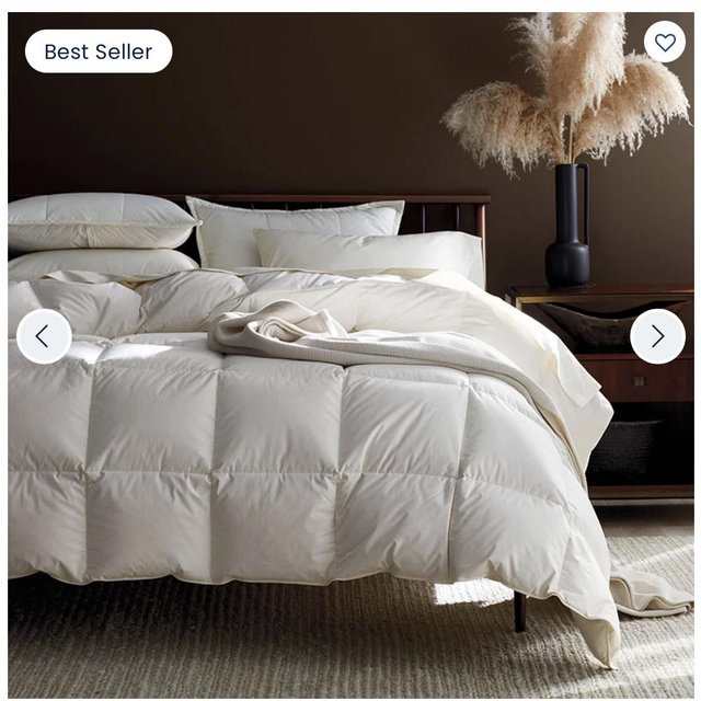 Premium Down Light Warmth Comforter - Ivory, Full/Queen