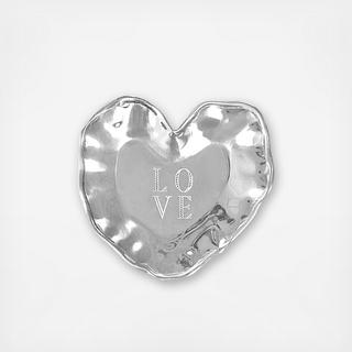 Love Heart Engraved Tray