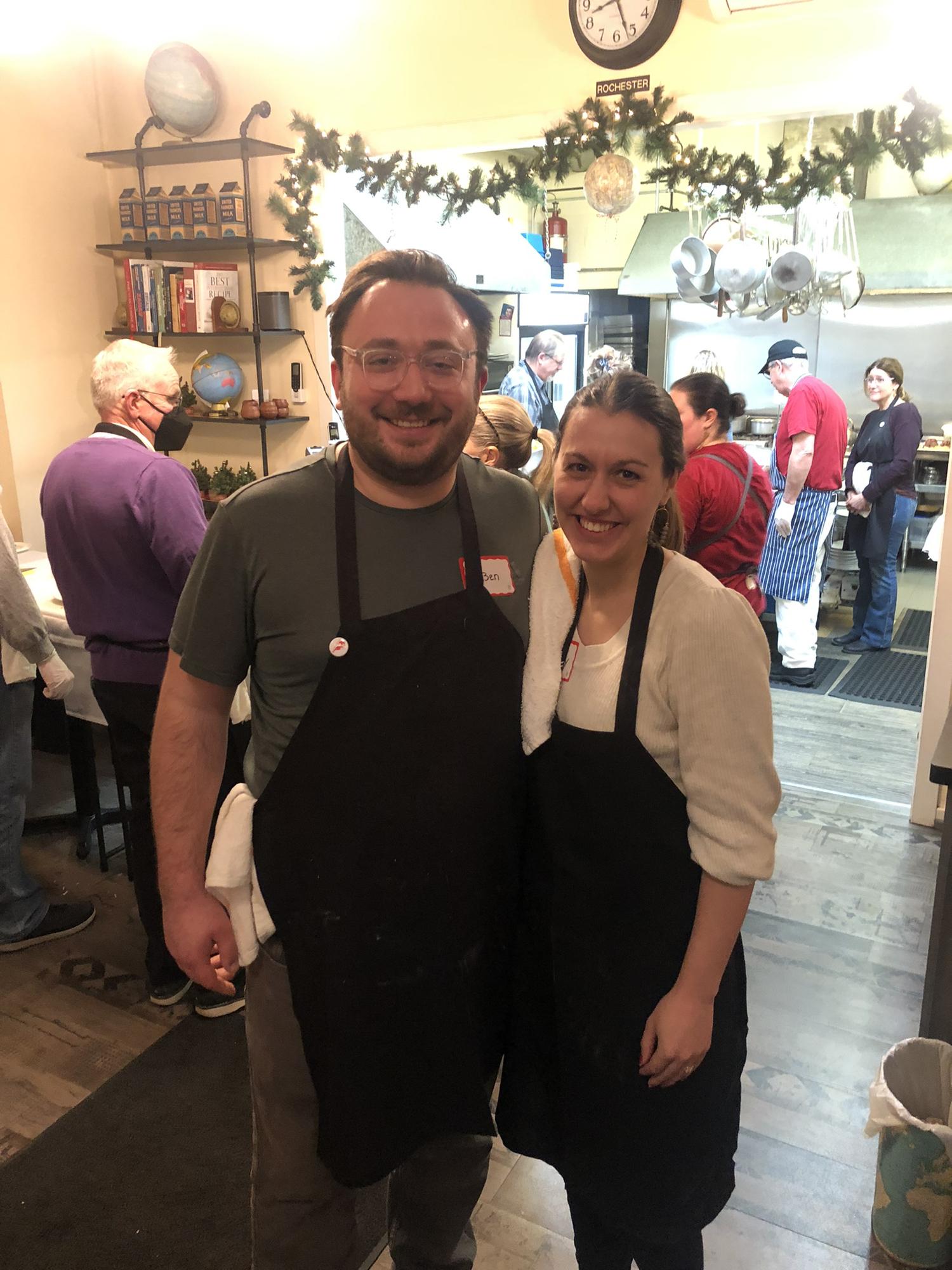 Ben took Kelsey on a romantic surprise date for Christmas to a cooking class