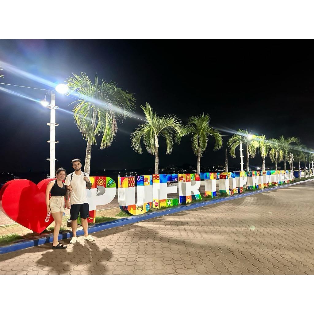 Puerto Princess Bay Walk at night