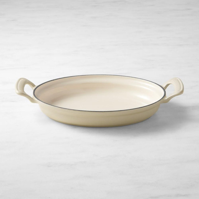 Le Creuset Modern Heritage Enameled Cast Iron Oval Gratin, 1 3/4-Qt., Brioche