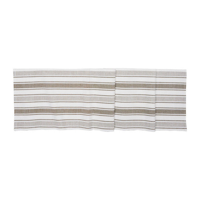 C&F Home Chandler Stripe Clay Dining Table Runner, 13" x 72"