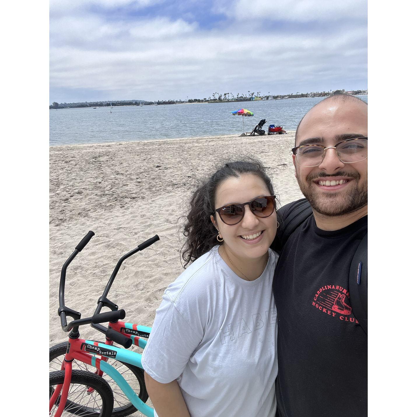 Riding bikes on the beach! - 2023