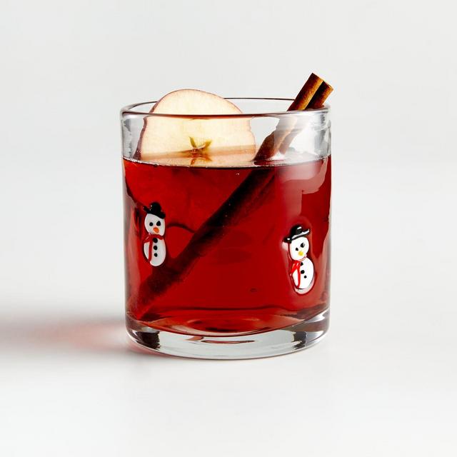 Snowman Double Old-Fashioned Glass