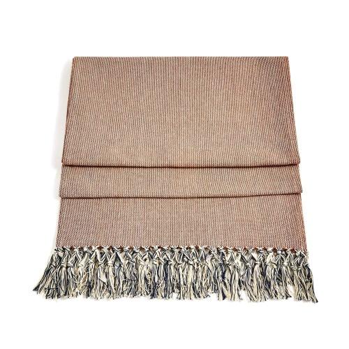 Country House Table Runner, Navy and Orange