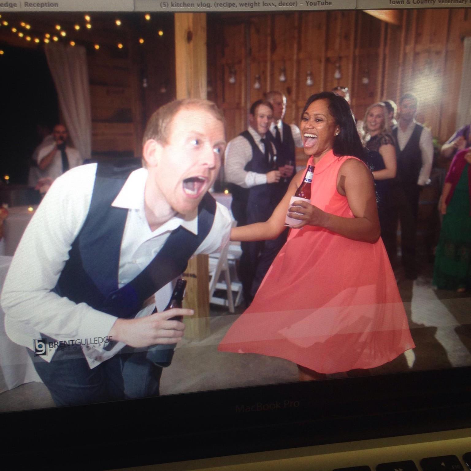 At Greg & Callie's Wedding Reception