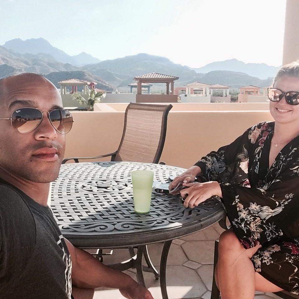 Their first trip together in Loreto, Mexico