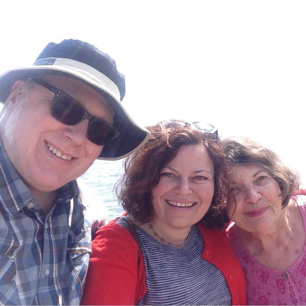 .This was the first time George met my mom, at Tod's Point Beach in Greenwich. The night before, George told me he loved me. "You're locked and loaded now, you're meeting my mom tomorrow!" I said.