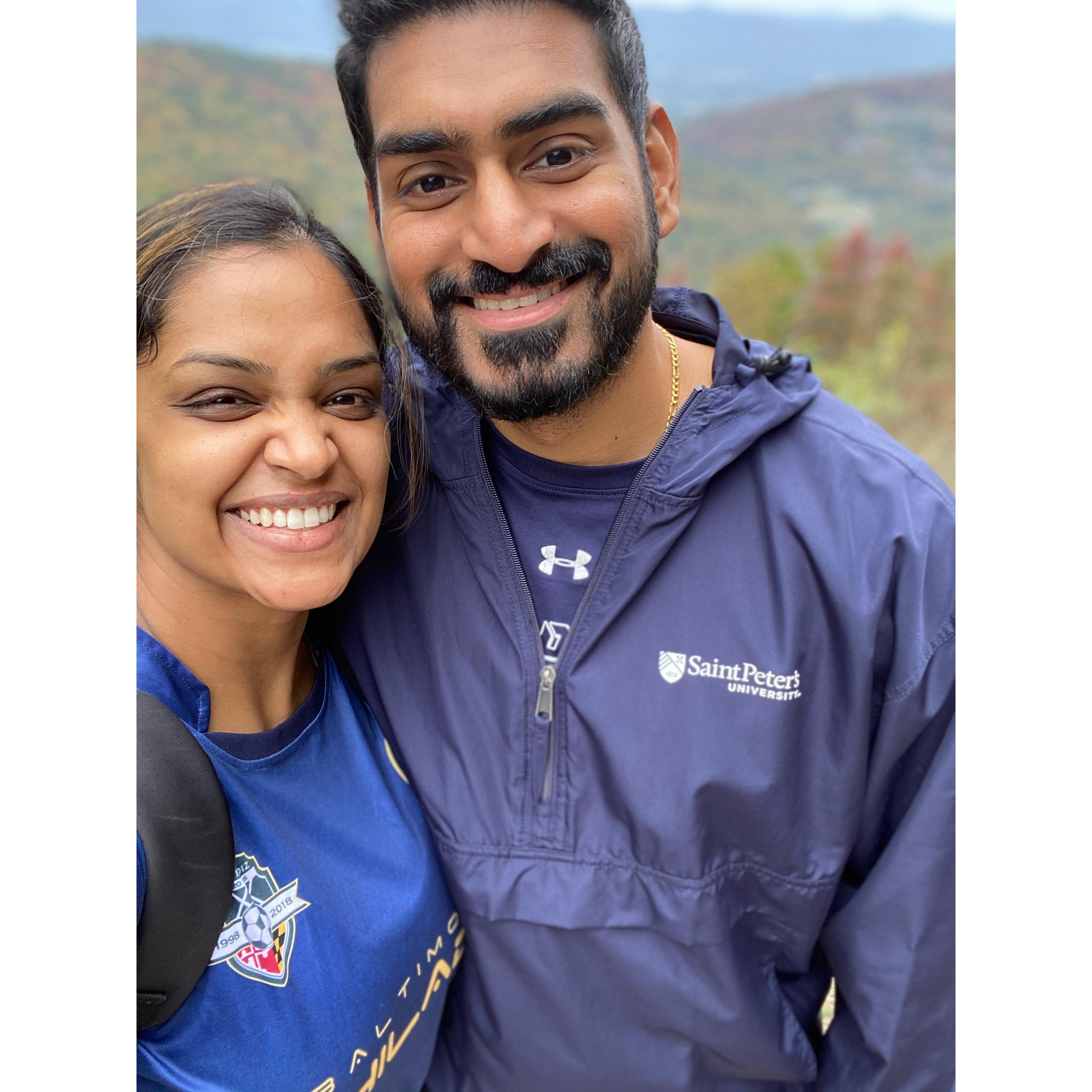 Hike before Kylie and Zak's wedding!