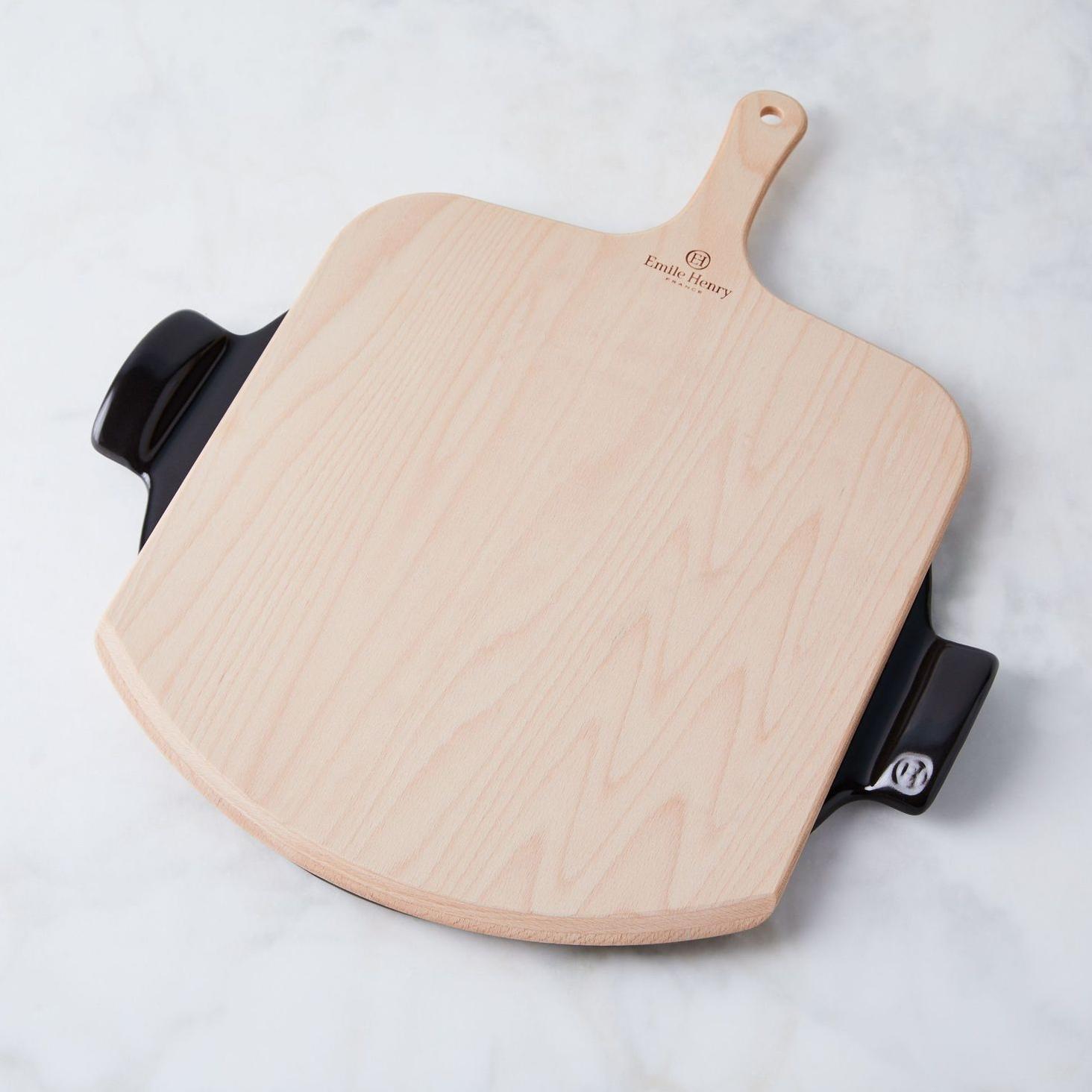Emile Henry Ceramic Pizza Stone & Pizza Peel Set