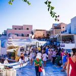 Shopping in Fira Town or Oia