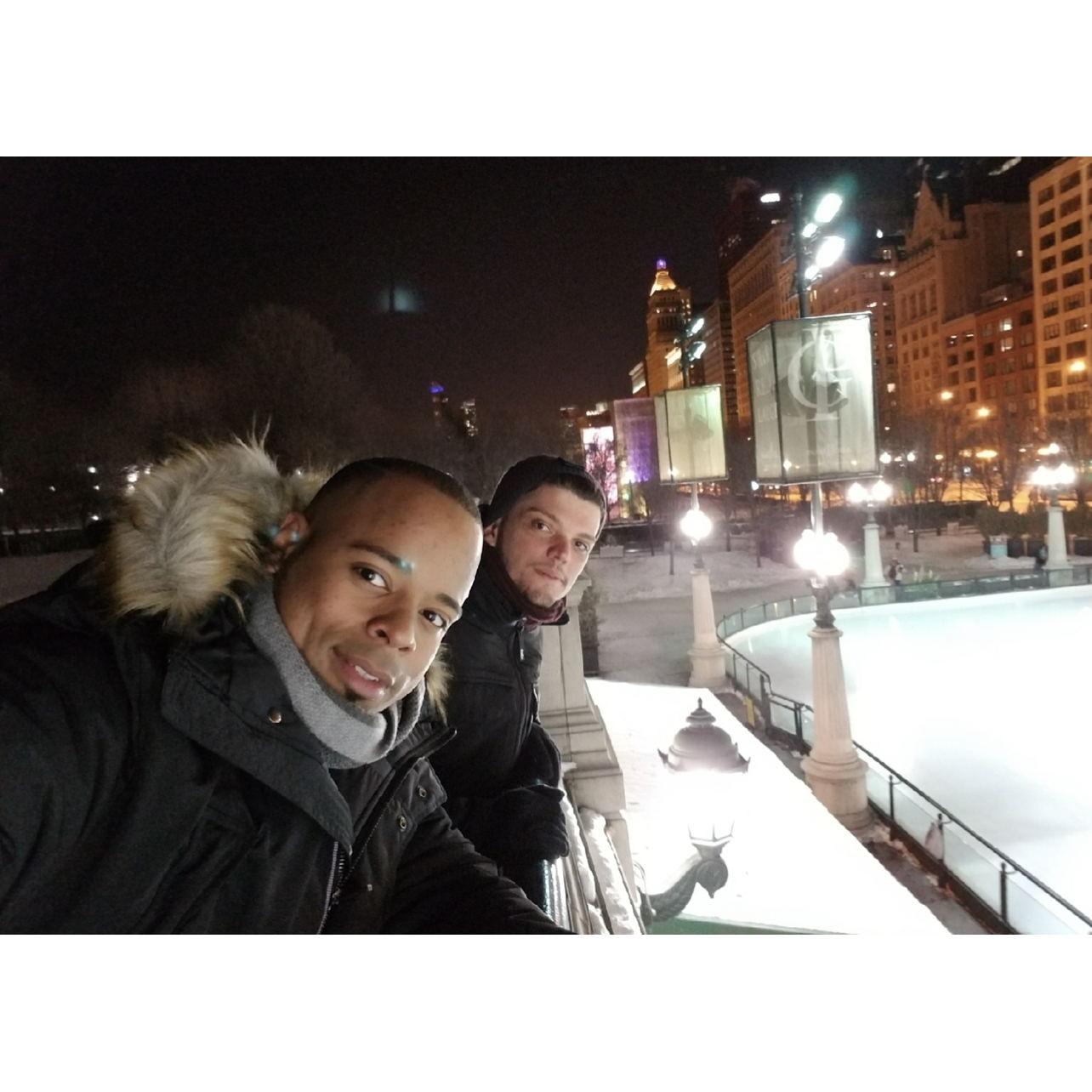 Our first picture together! Chicago 01/06/2018