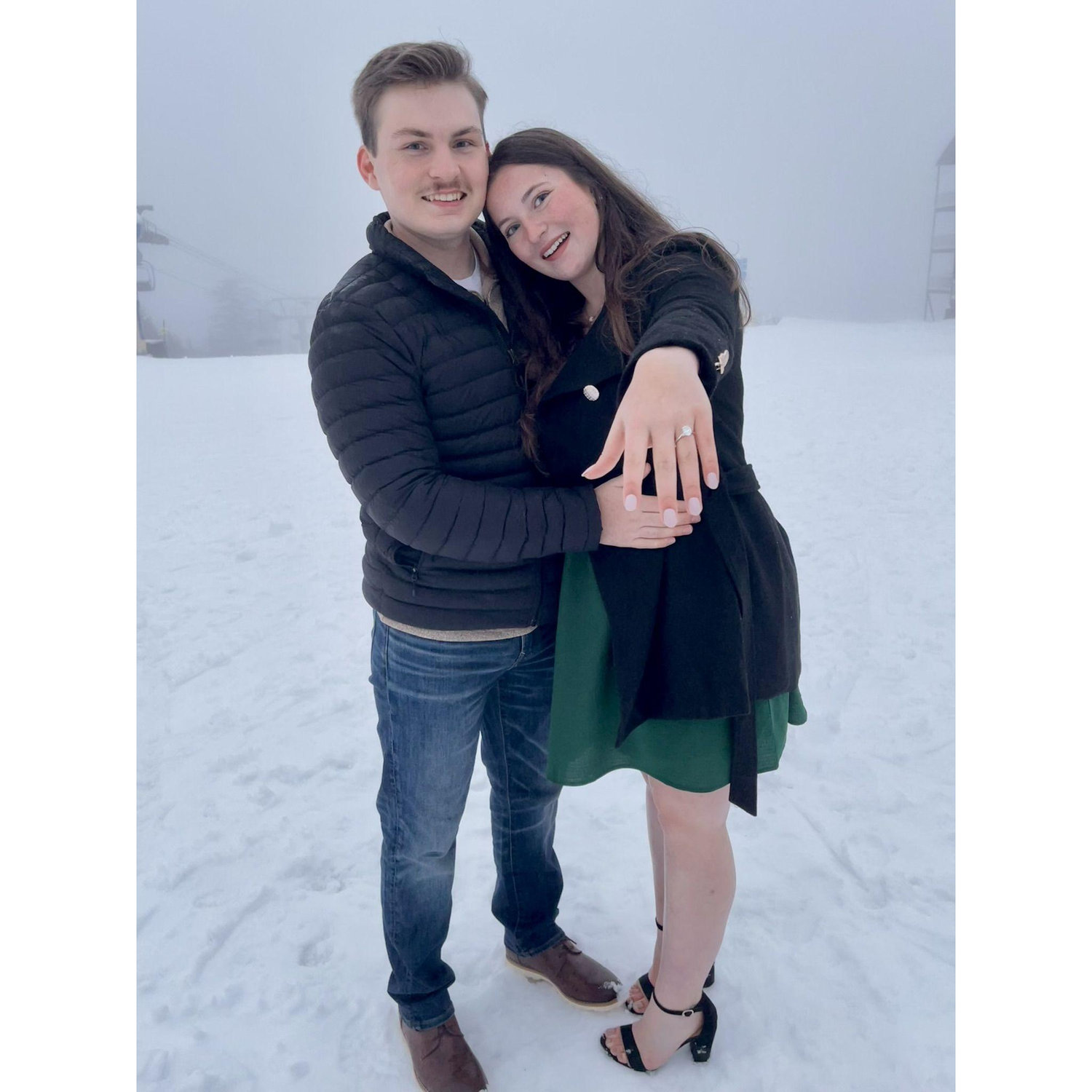 Our Engagement Photo (Jan, 2024)(Snowshoe, WV)