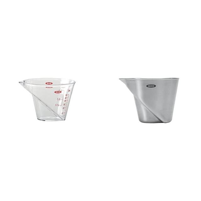 OXO Good Grips Mini Angled Measuring Cup & SteeL Angled Measuring Jigger