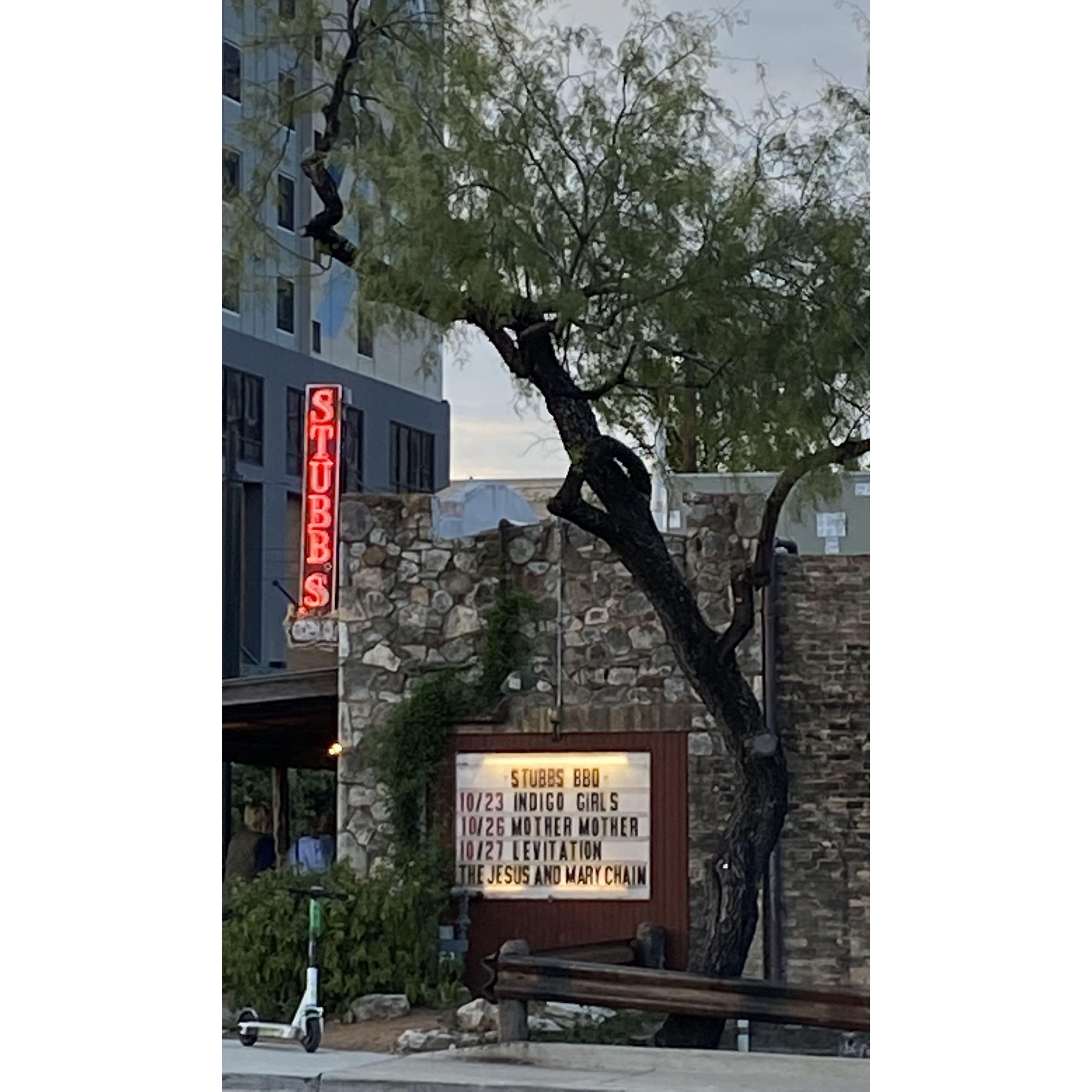 INDIGO GIRLS at Stubbs, October 23