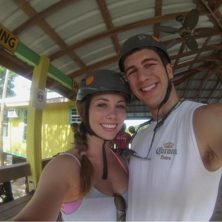 Zip lining in Honduras!