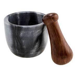 104.7oz 2pc Marble Mortar Bowl with Sheesham Wood Pestle - Thirstystone
