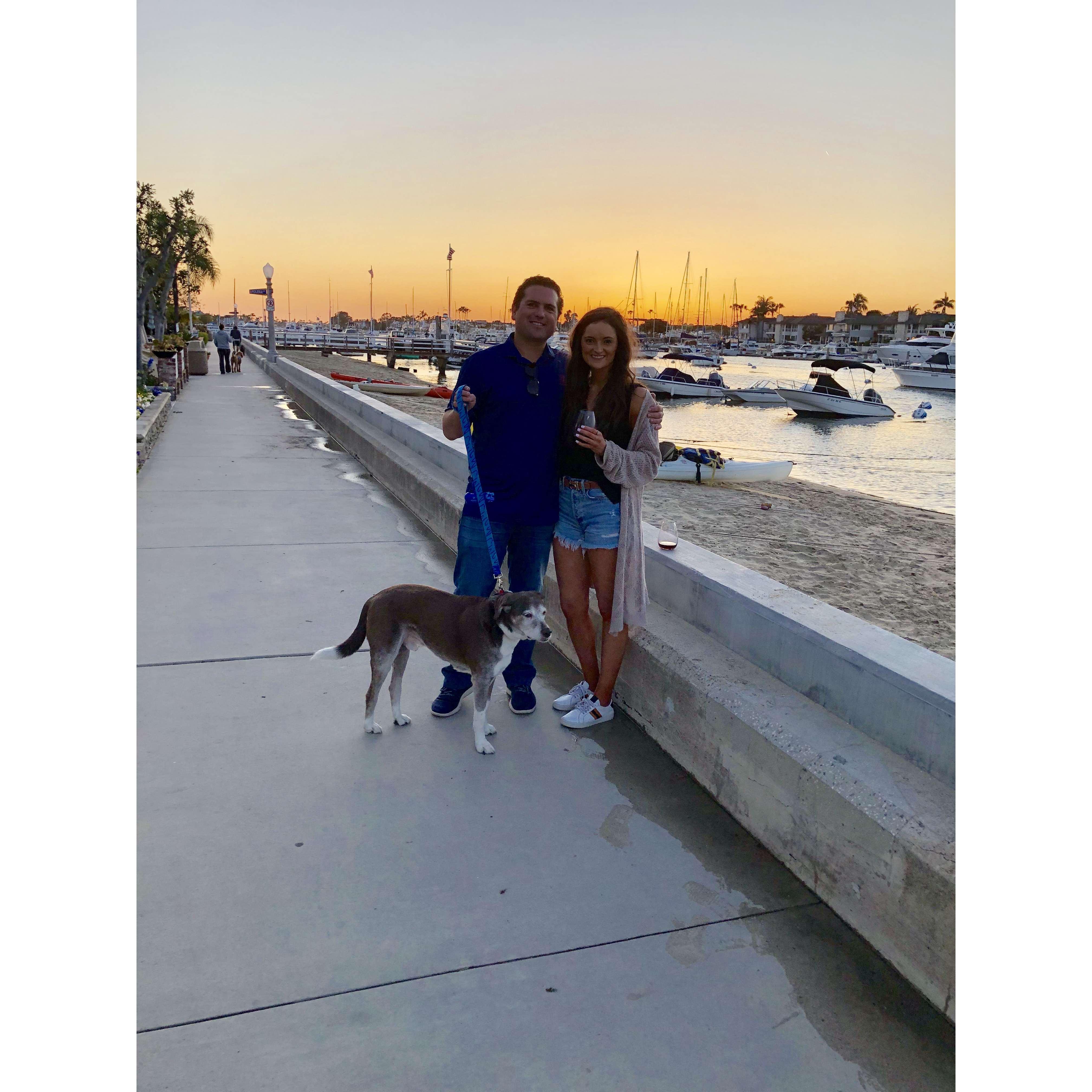 Meredith's first visit to Newport Beach, CA for Memorial Day Weekend 2019.