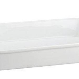 HIC Oblong Rectangular Baking Dish Roasting Lasagna Pan, Fine White Porcelain, 13-Inches x 9-Inches x 2.5-Inches