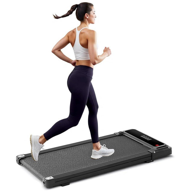 NEWBULIG Walking Pad Under Desk Treadmill, Portable Compact Electric Walking Treadmill with Remote Control for Home Office, Quiet Fitness Machine