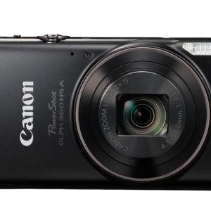 Canon - PowerShot ELPH 360 HS A Full HD Video 20.2-Megapixel Digital Camera - Black
