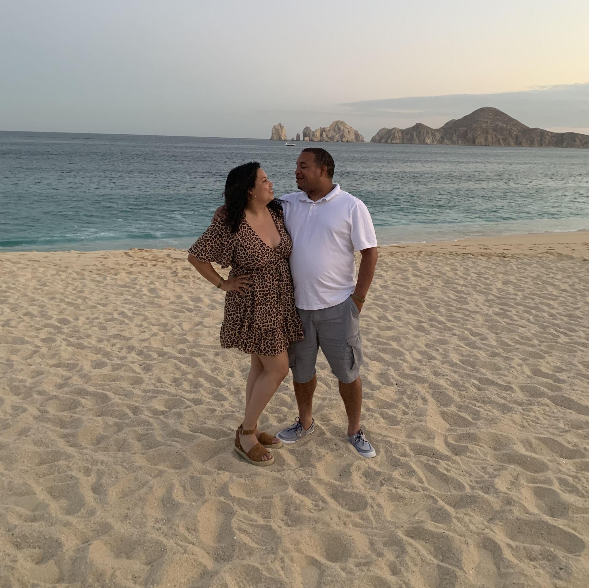 Beach photoshoot in Cabo San Lucas