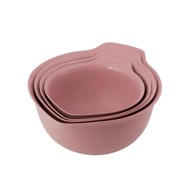 KitchenAid Universal Nesting Plastic Mixing Bowls, Set of 4, 1.5 quart, 2.5 quart, 3.5 quart, 4.5 quart