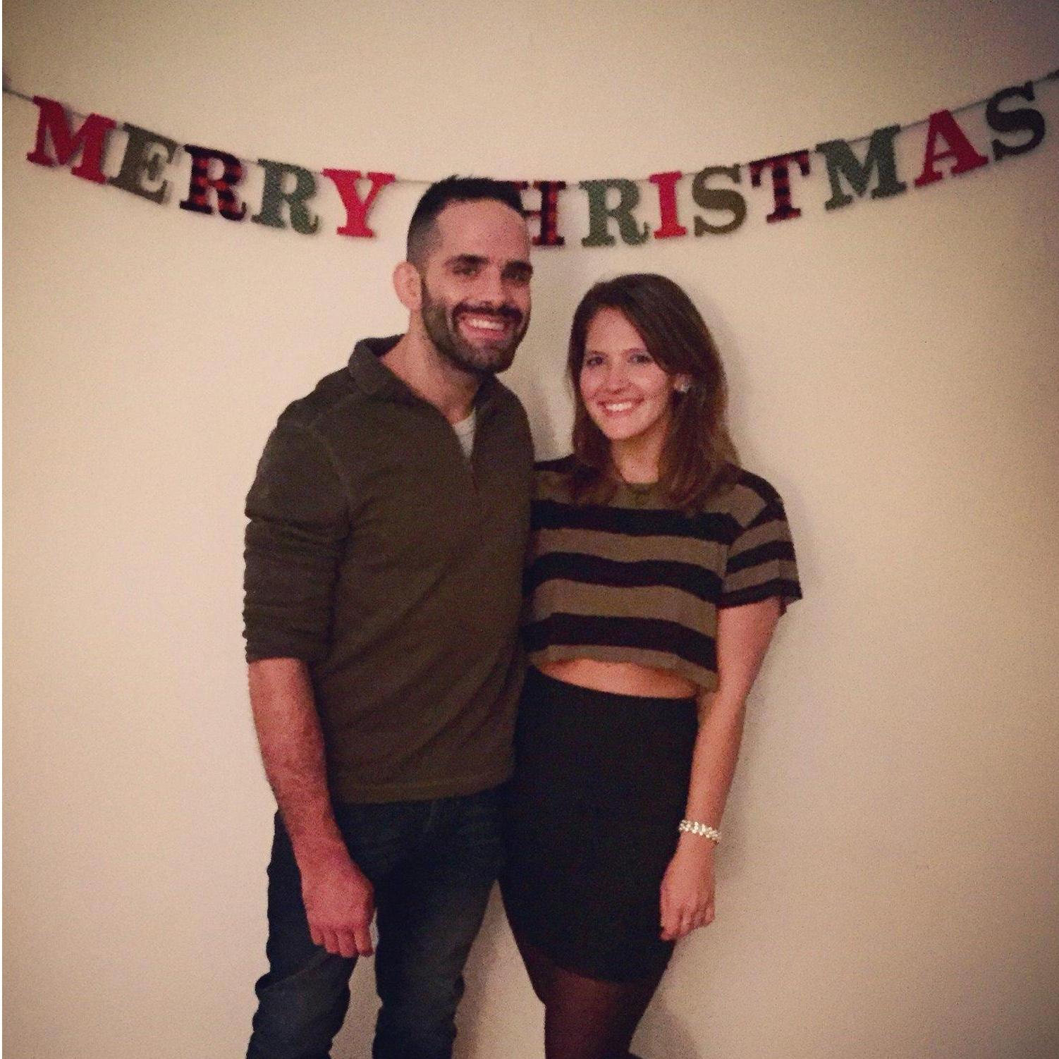 Our first picture together as a couple