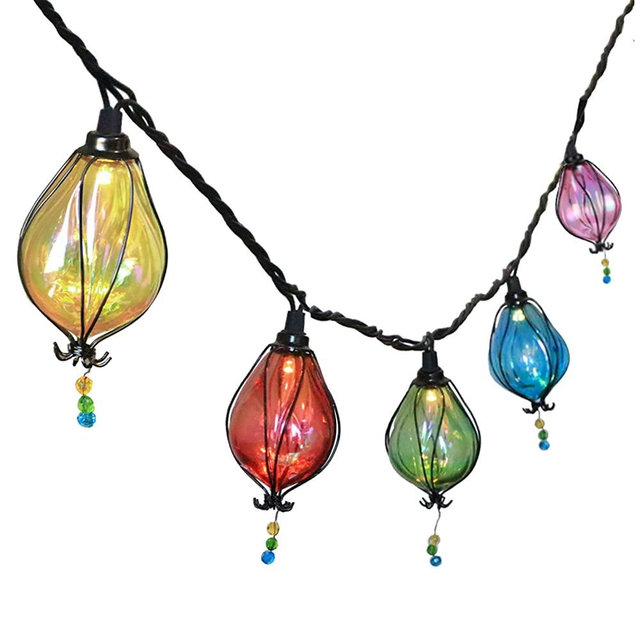 Vigdur Multicolor Fairy String Lights with 10 Bulbs Connectable Waterproof Decorative Indoor String Lights for Christmas Party Birthday Wedding Festival Bedroom Outdoor Patio