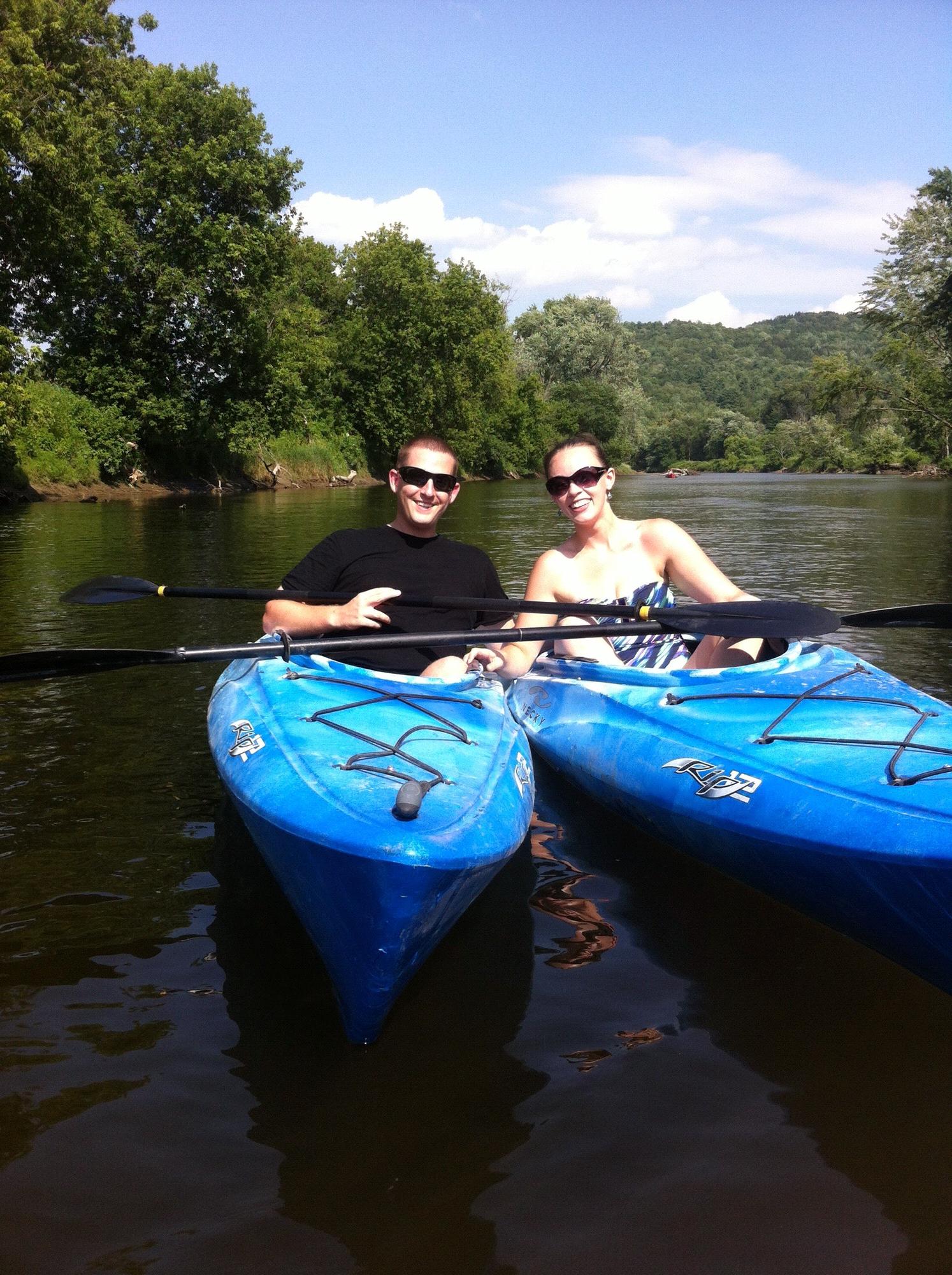 Kayaking the Lamoille River with Tim & Jess