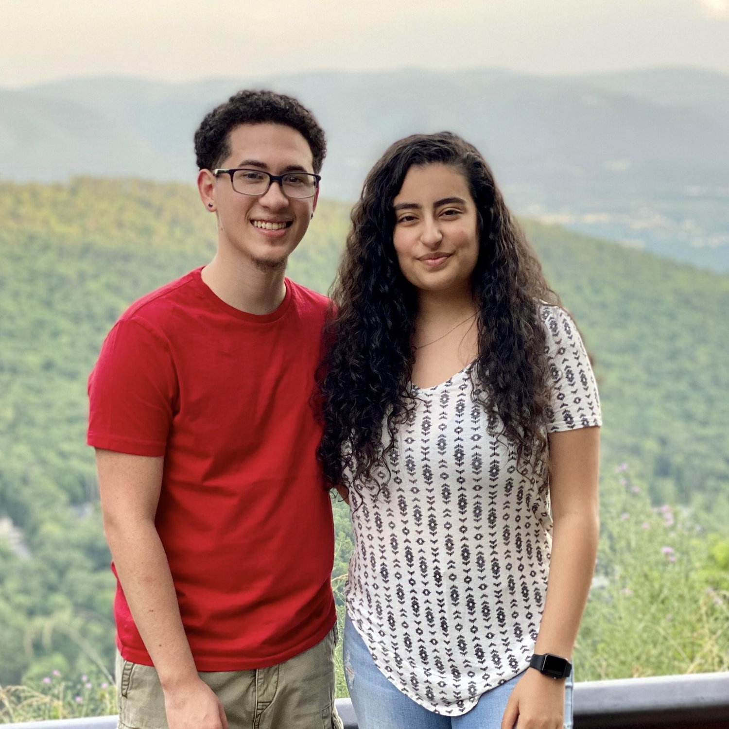 June 2020, our families vacationed together and Tyler's hair changed.