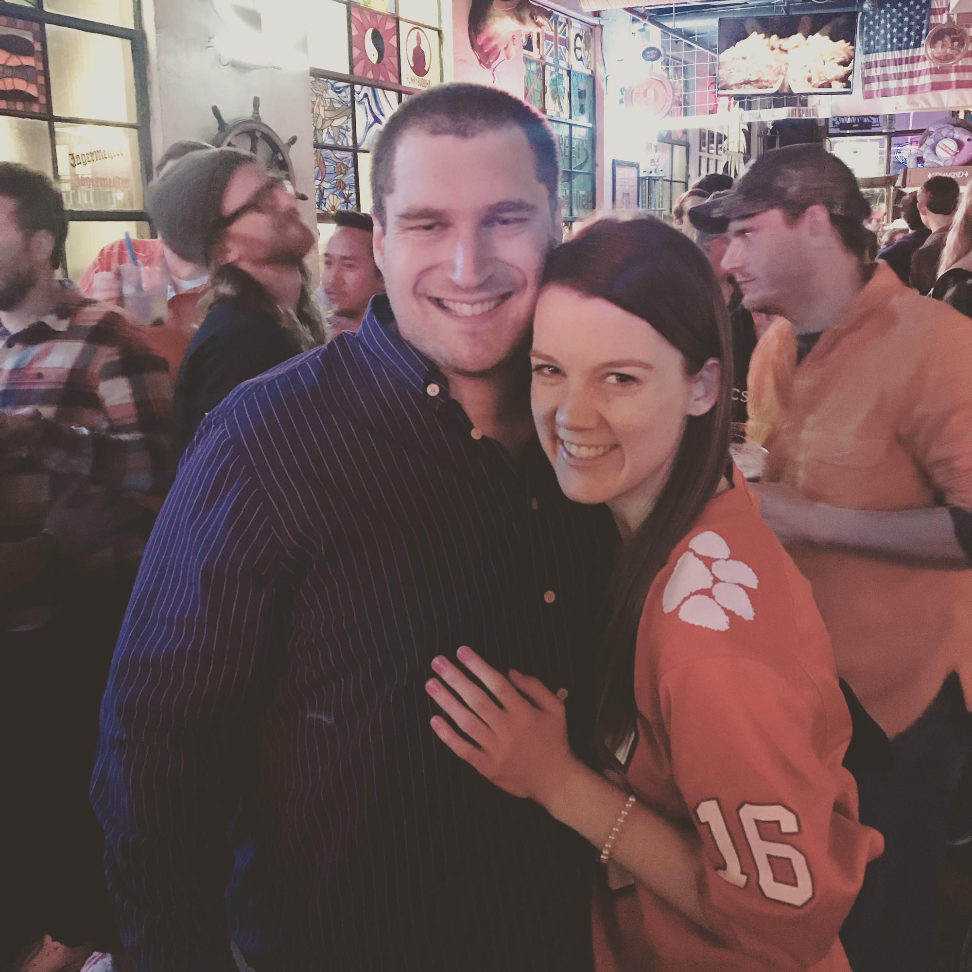Clemson, SC January 2019 (and our first picture together!)