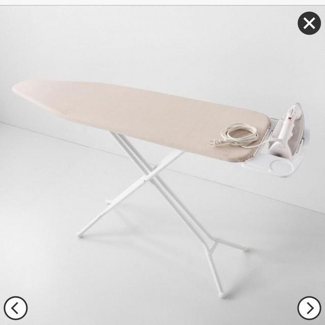 Standard Ironing Board With Tray White Metal - Made By Design™