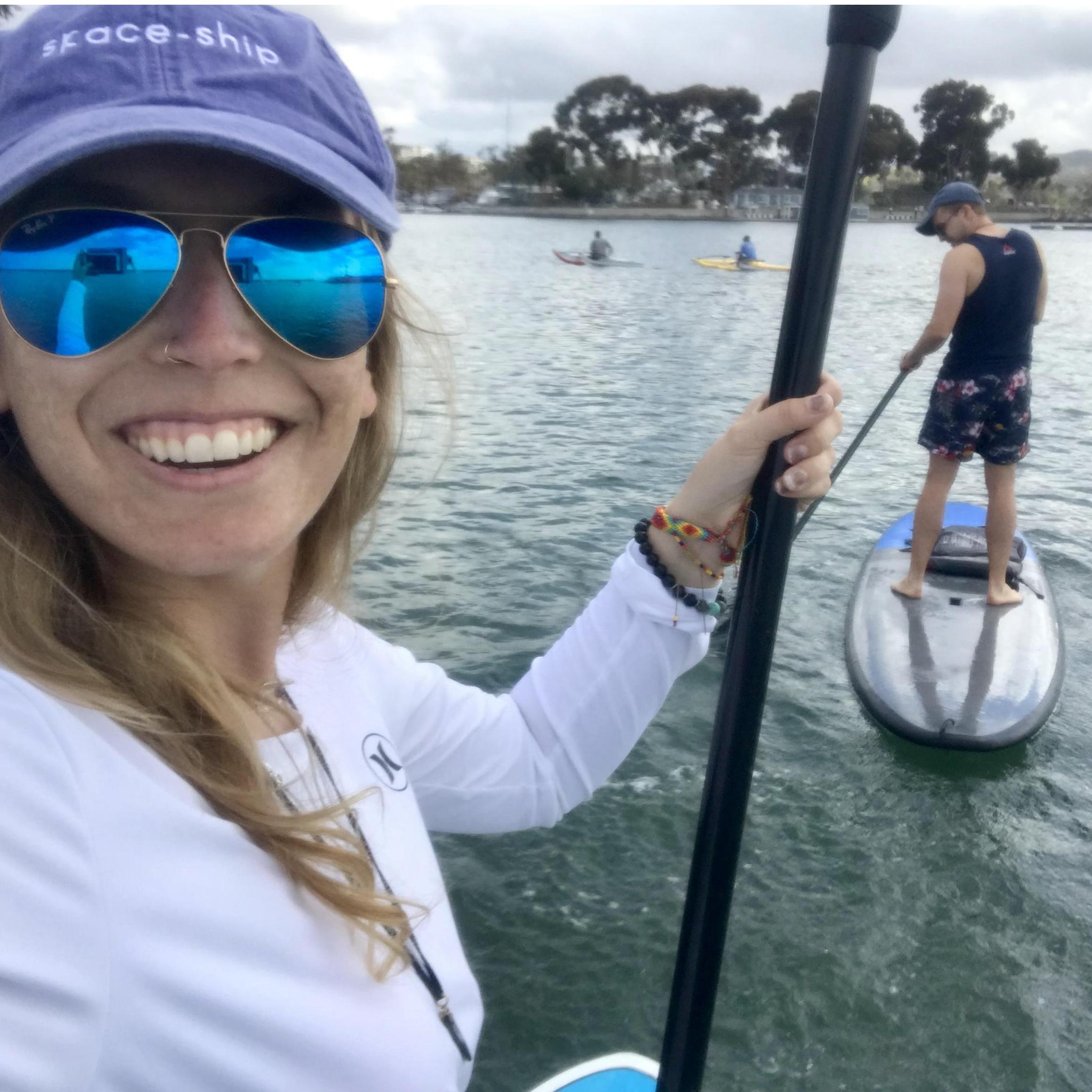 Paddle boarding!