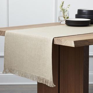 Beckett Natural Linen Table Runner