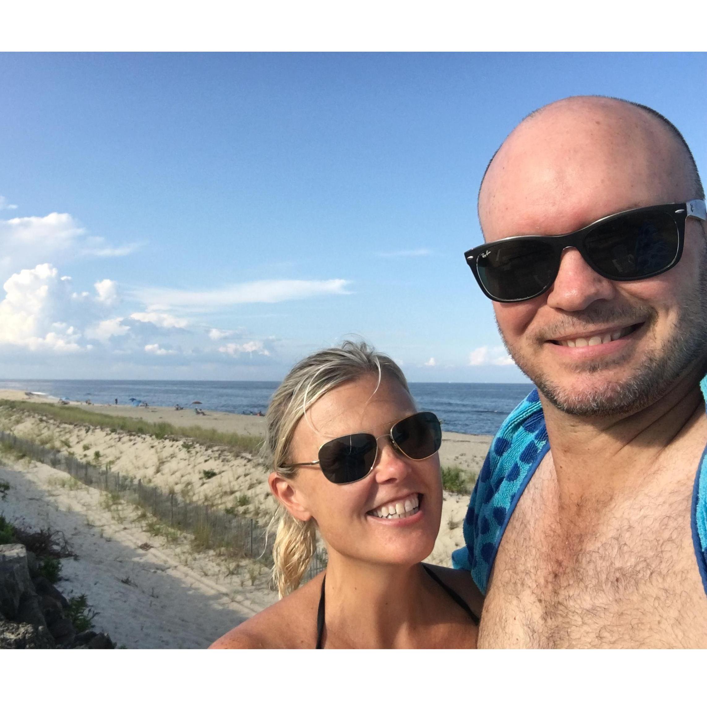 The private beach at the marina - Sea Bright, NJ - 2018