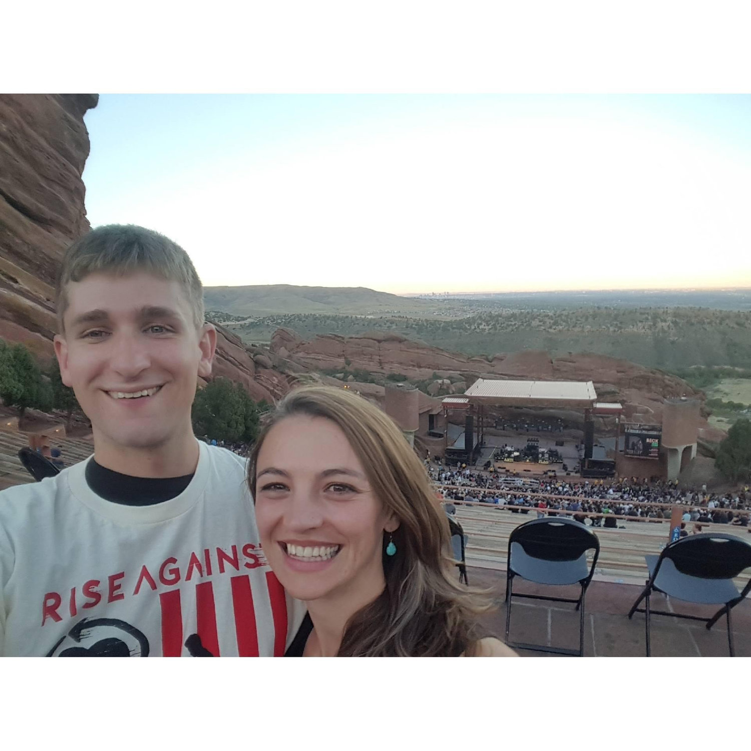A few hours before Cooper proposed. Red Rocks, Morrison, CO.