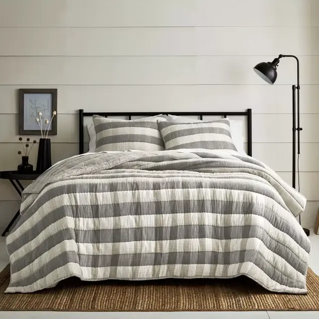 Bee & Willow™ Alford 3-Piece King Quilt Set in Grey