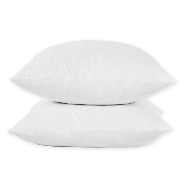 Puredown Feather 20-Inch Square Pillow Insert in White (Set of 2)