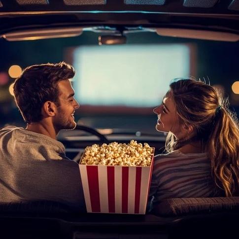 Drive-in movie date