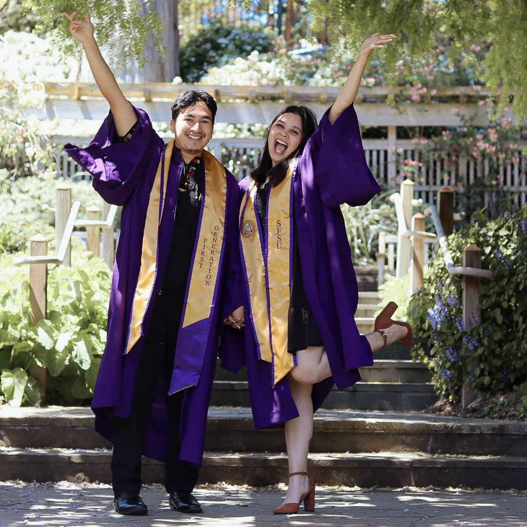 2024 - Kat and Edy Graduated from SFSU