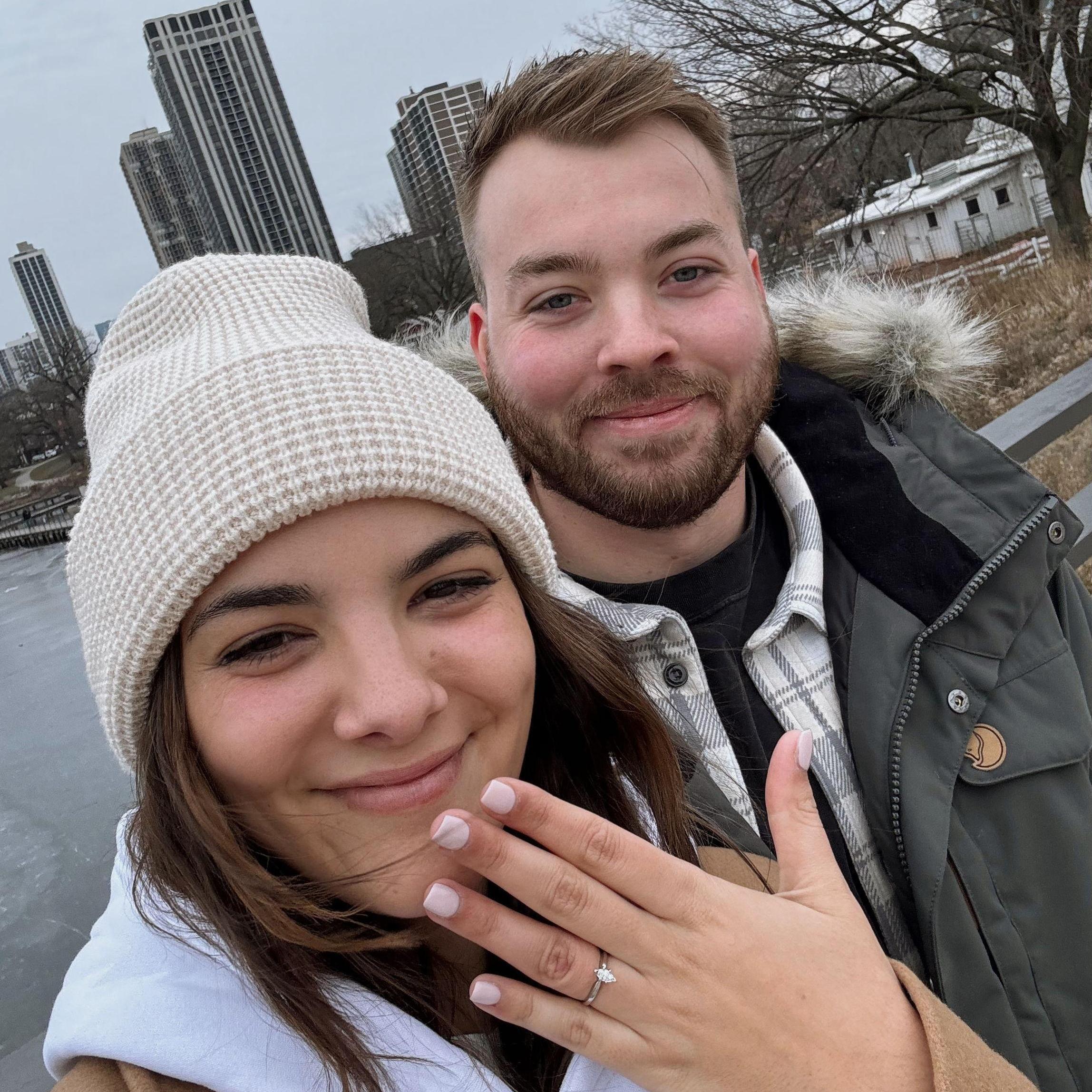 Engagement in Chicago!