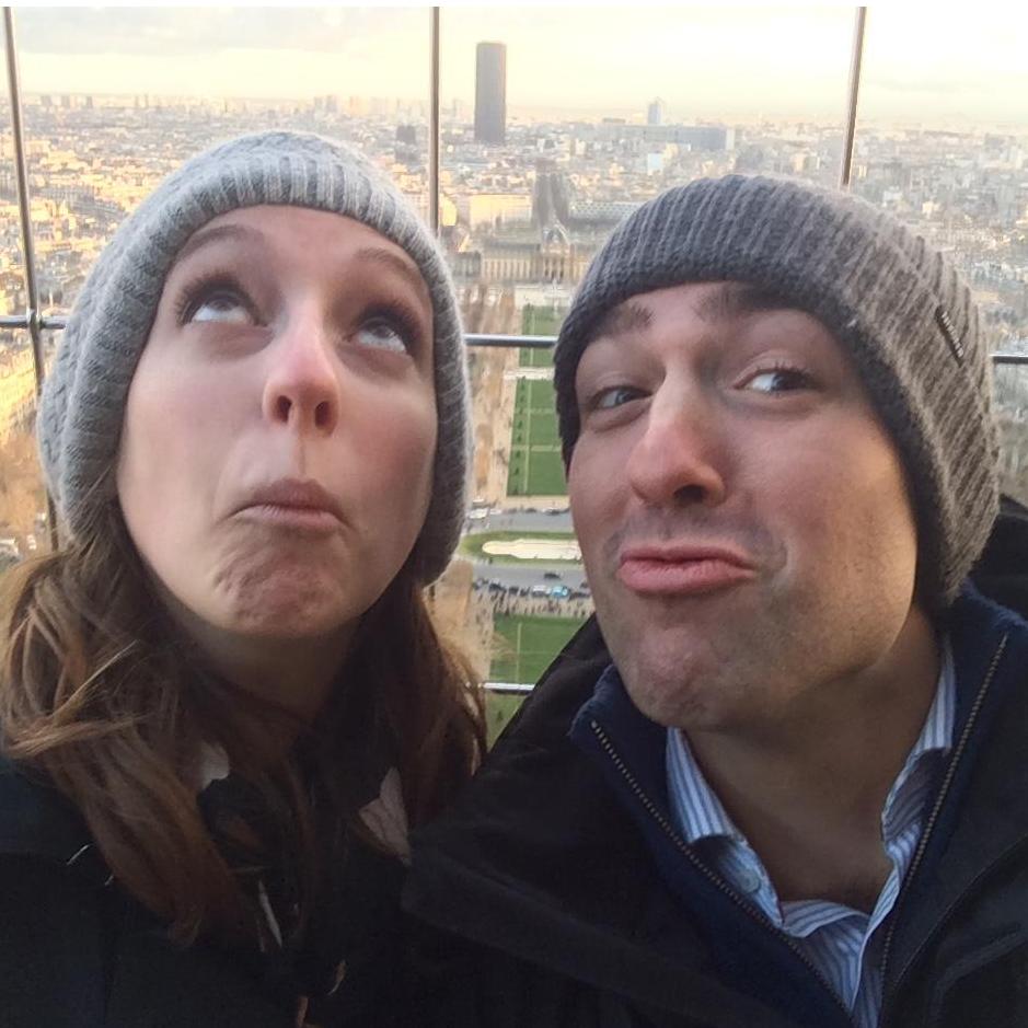 For Christmas in 2014, we climbed the Eiffel Tower.