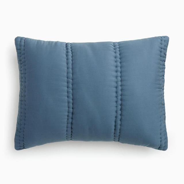 Tencel Plush, Standard Sham, Stormy Blue