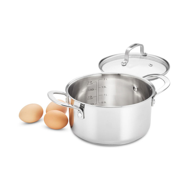 The Cellar Stainless Steel 2.5-Qt. Covered Sauce Pot, Created for Macy's